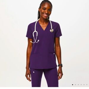 Figs set (both medium) plum colored casma top and yola bottoms. 10/10 condition